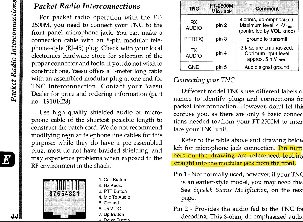 Cable for Yaesu FT2500M yaesuft2500m Digirig Forum