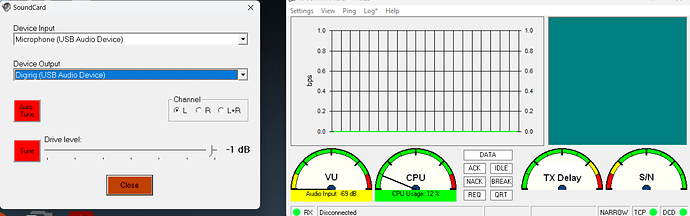 Digirig VARA FM Sound Card setting