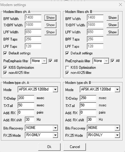 Yaesu FTM300D SoundModem Modem Settings 10Dec24